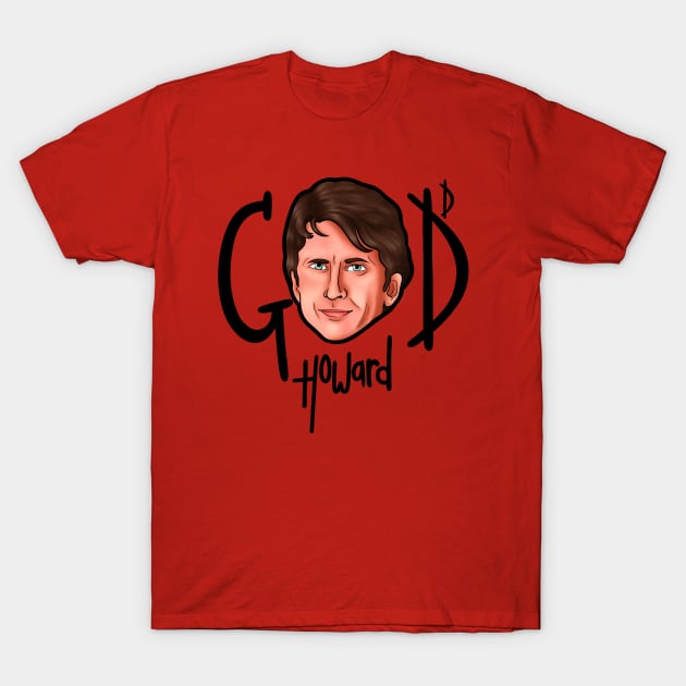 Todd Howard God Howard T-Shirt by axis designs